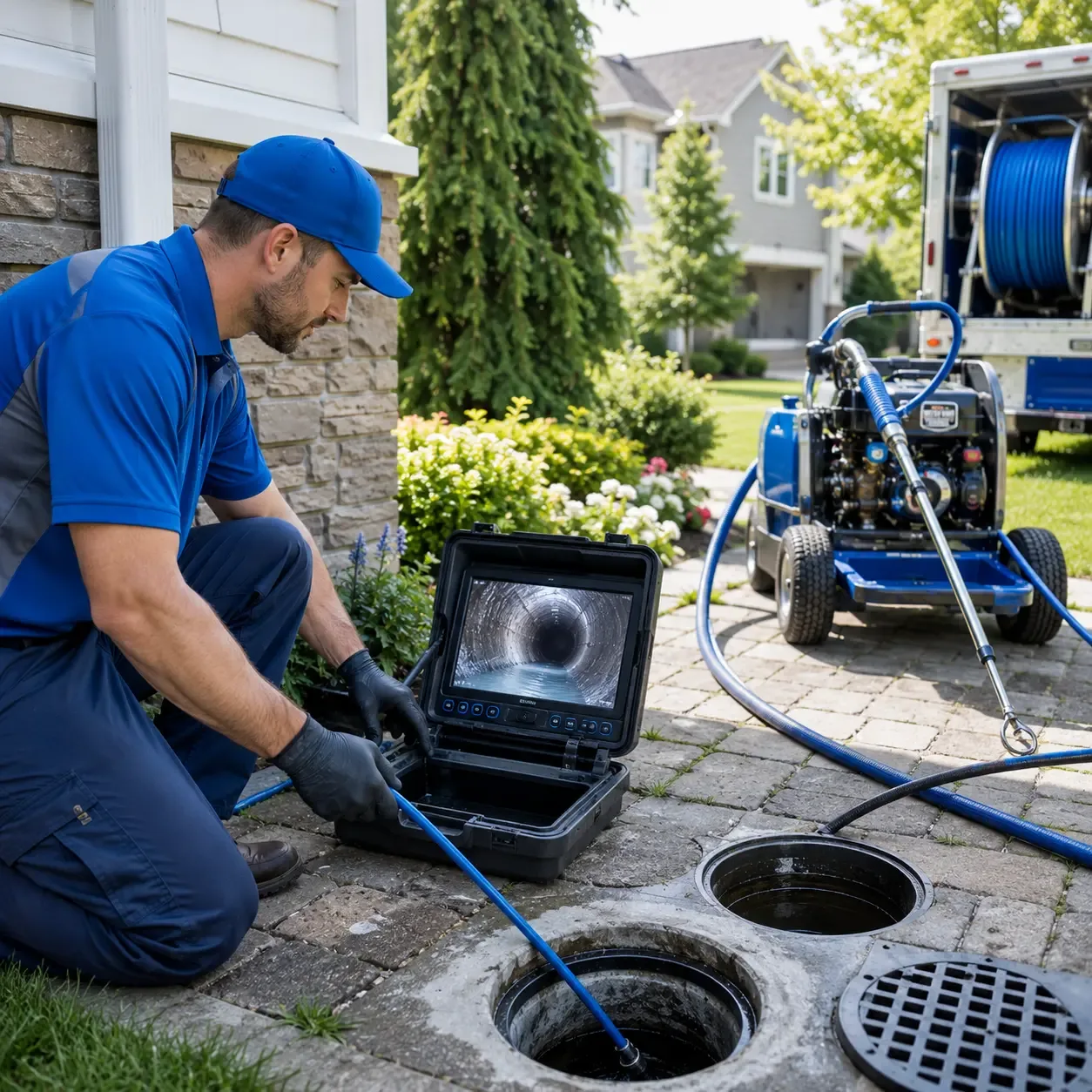 Outdoor drain cleaning professionals serving Atlantic, PA